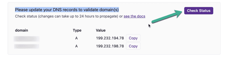 Check DNS Status